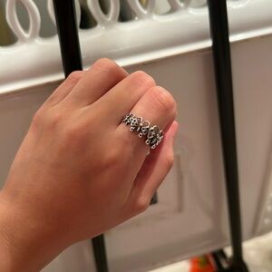 Sterling silver butterfly ring 5.5